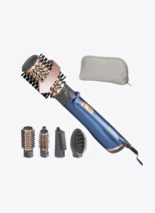 BaByliss Фен-щетка для волос AS966, скоростей 2, синий