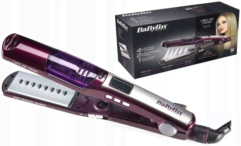 Для волос Выпрямитель Babyliss ST391E Паровой утюжок-0