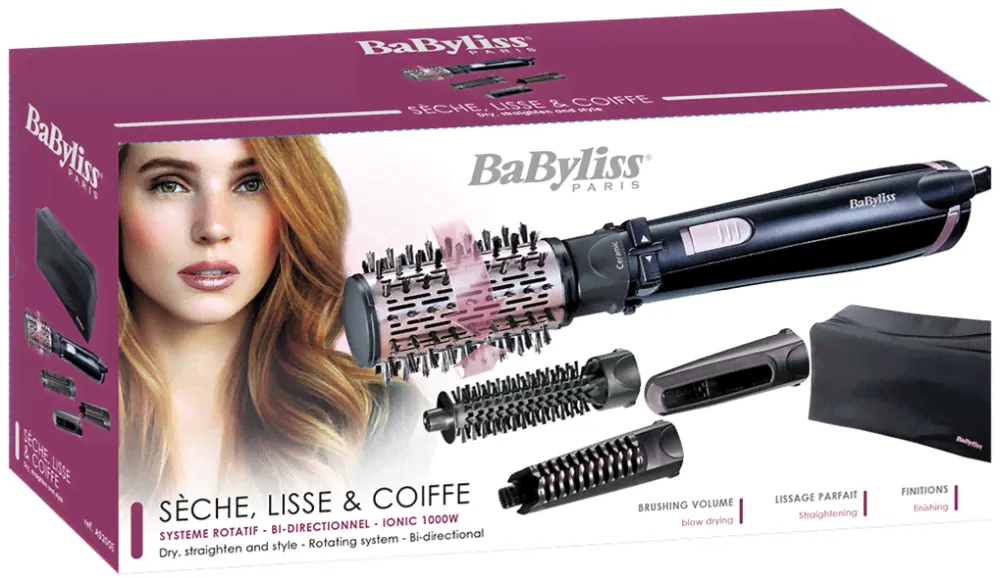 Фен-щетка Babyliss AS82E as200e черный