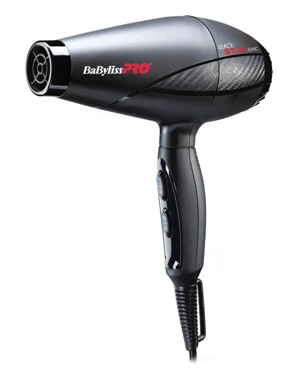Фен, плойка, щипцы BaByliss PRO, Фен Black Star ionic 2200W BAB6250IE, BaByliss-2